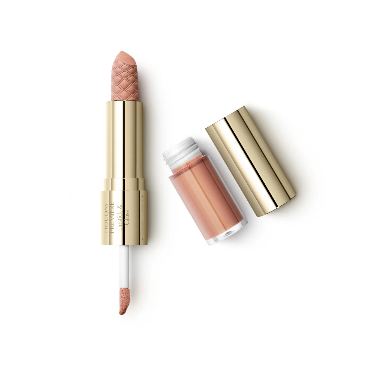 01 - Kiko Milano Holiday Premiere Lipstick & Gloss: Enchanting Nude