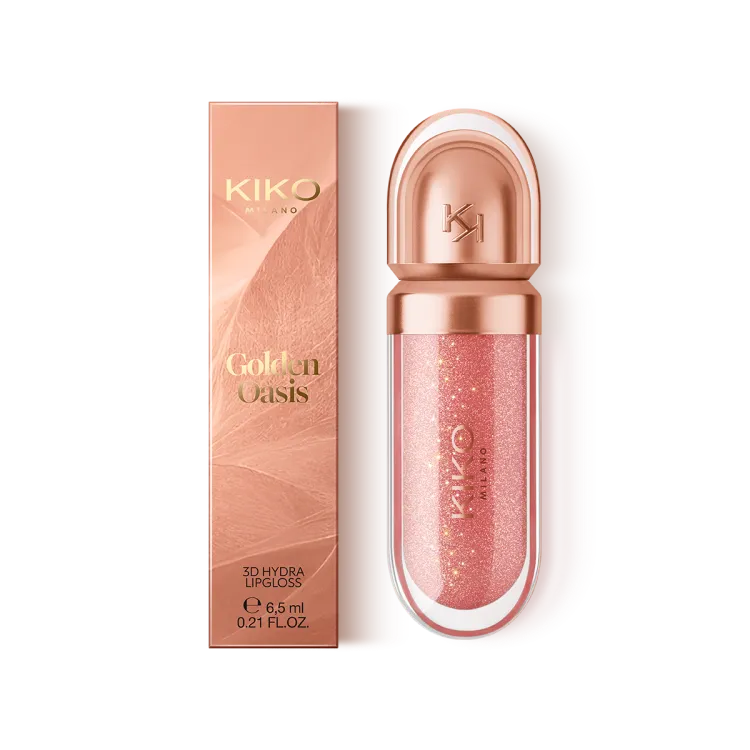 04 - Kiko Milano Golden Oasis 04 3D Hydra Lipgloss: Brune Rose