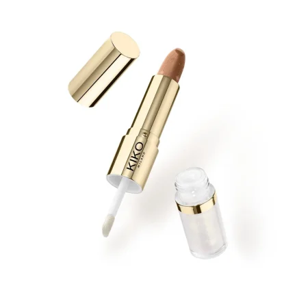 01 - Kiko Milano Festive Duo Lipstick & Gloss: Dazzling Chestnut