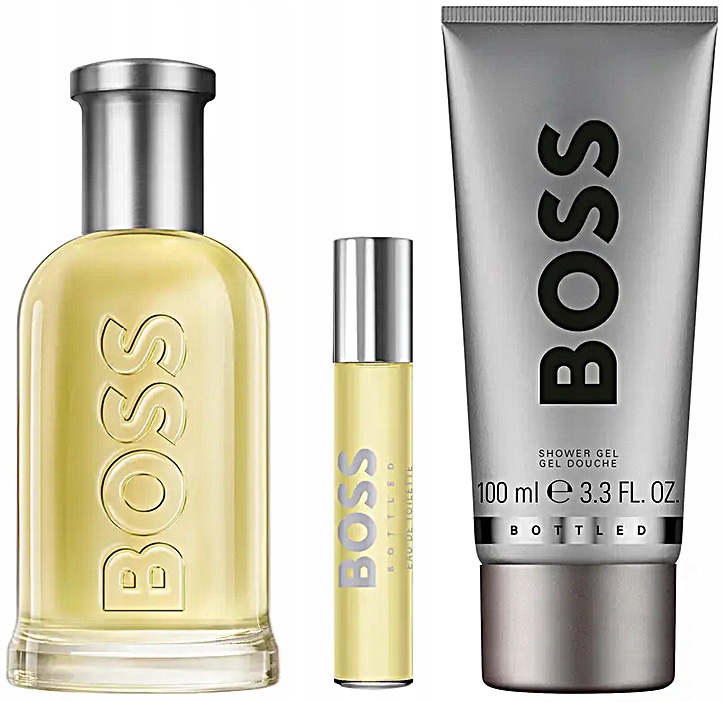 Hugo BOSS darčeková sada: toaletná voda 100 ml + 10 ml cestovná verzia + sprchový gél 100 ml – Obrázok 2