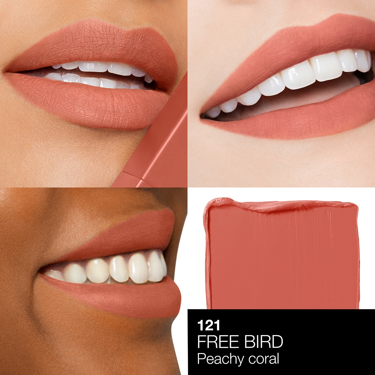 NARS Powermatte Lipstick matný rúž odtieň 121 Free Bird – Obrázok 2